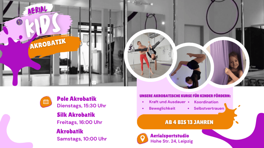 Akrobatische Kurse für Kinder in Leipzig